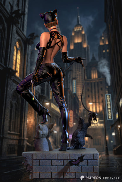 Catwoman Statue 3D-Printed Kit
