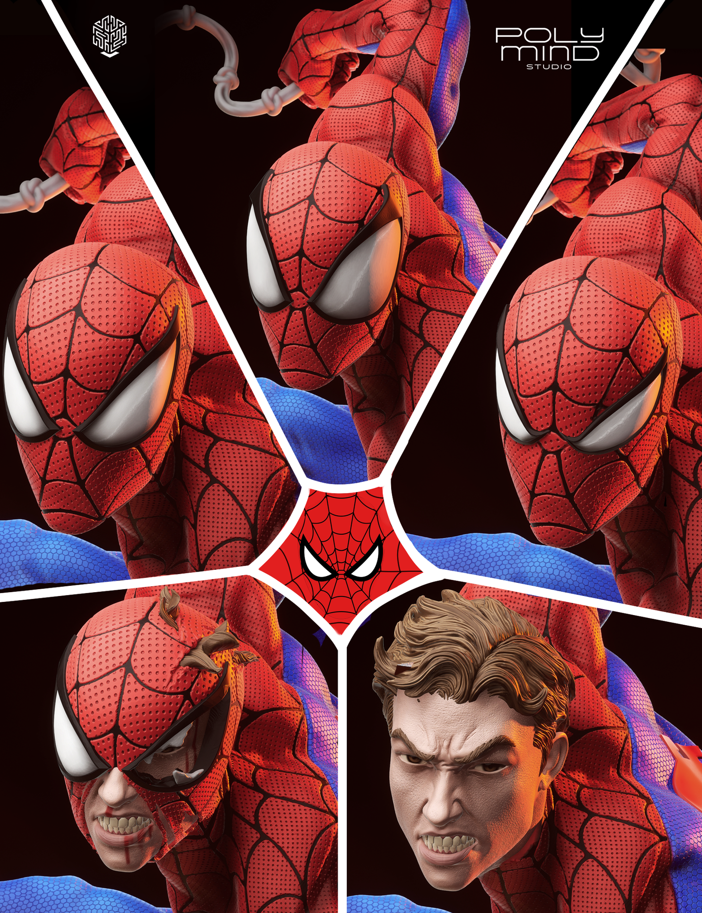 Spiderman Statue 3D-Printed Kit