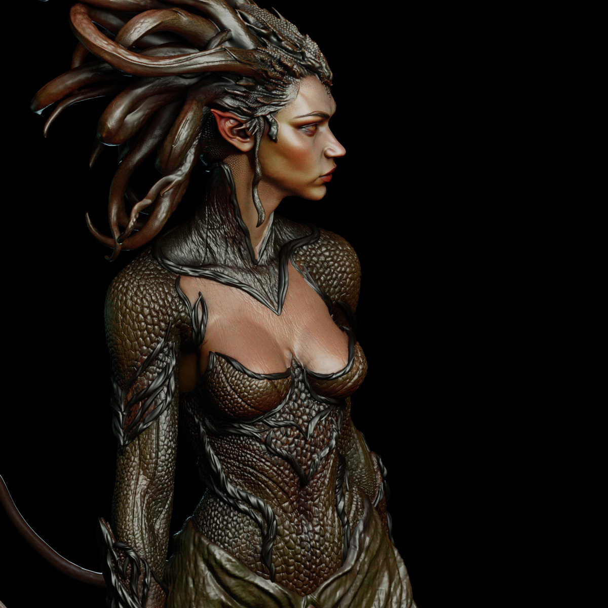 Medusa Statue 3D-Printed Kit