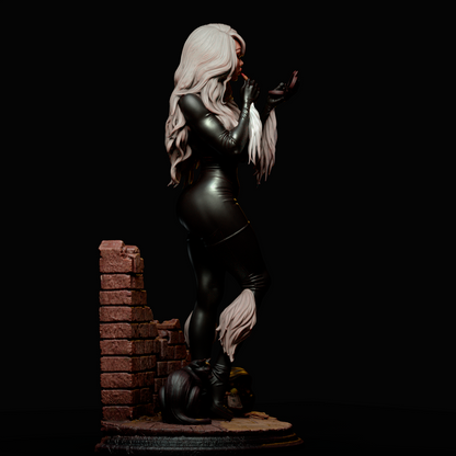 Black Cat Statue 3D-Printed Kit