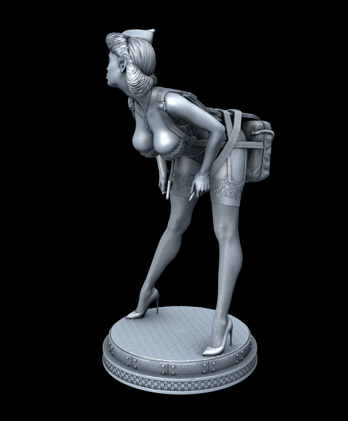 WW2 Pin-up Statue