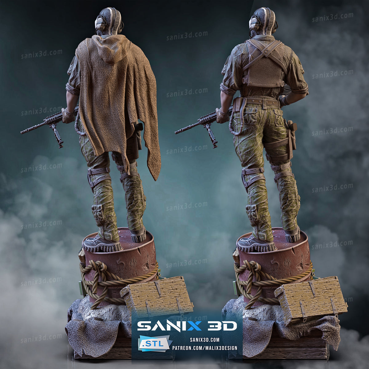 Cod Statue Base Call Of Duty Ghost Statue 3D-Printed Kit – KAPIKOPRINTED