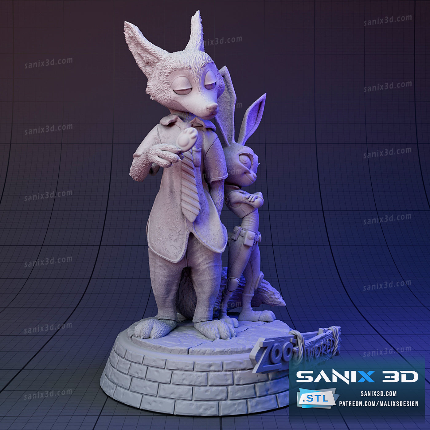 Zootopia Statue