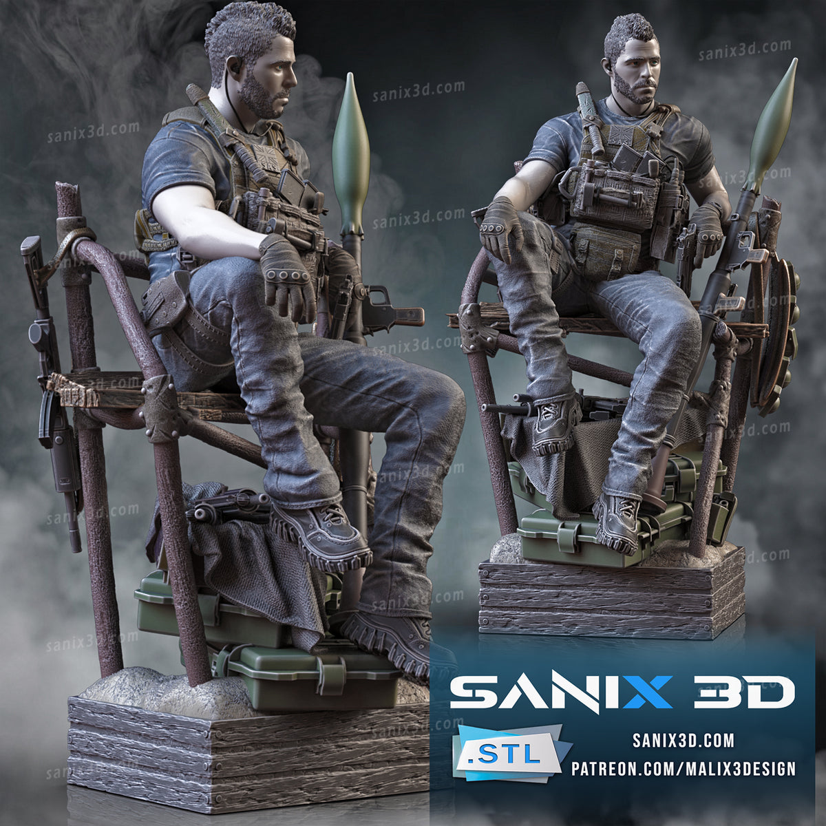 Cod Statue Base Call Of Duty SOAP Statue 3D-Printed Kit – KAPIKOPRINTED