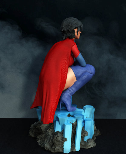 Super Girl Statue 3D-Printed Kit