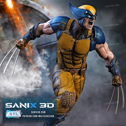Deadpool VS Wolverine Statue