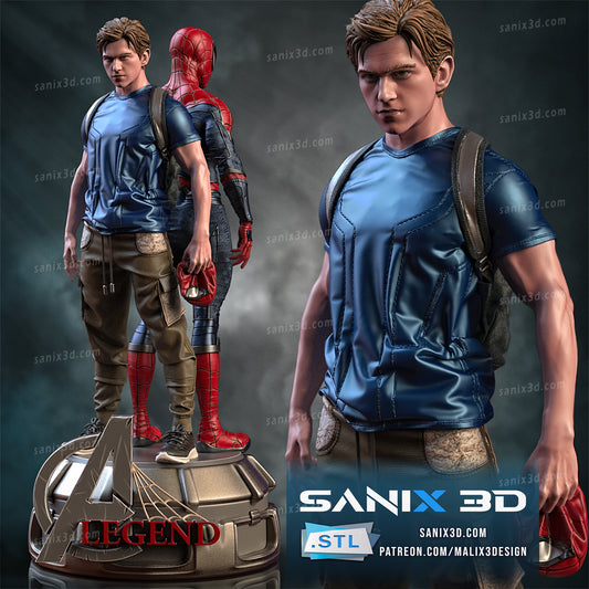 A Double Life Spiderman Statue