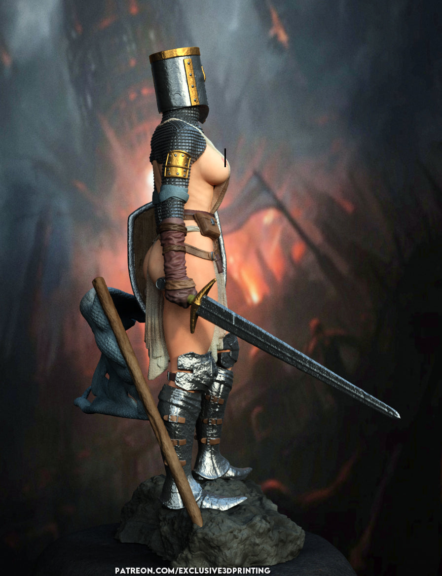 Templar Woman Statue 3D-Printed Kit