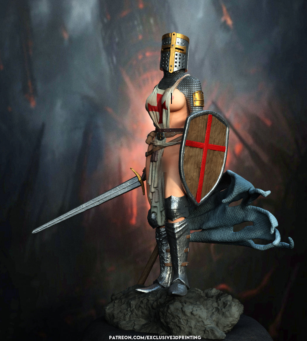 Templar Woman Statue 3D-Printed Kit