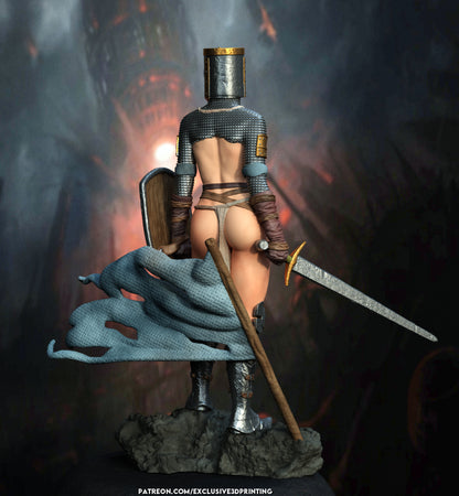 Templar Woman Statue 3D-Printed Kit