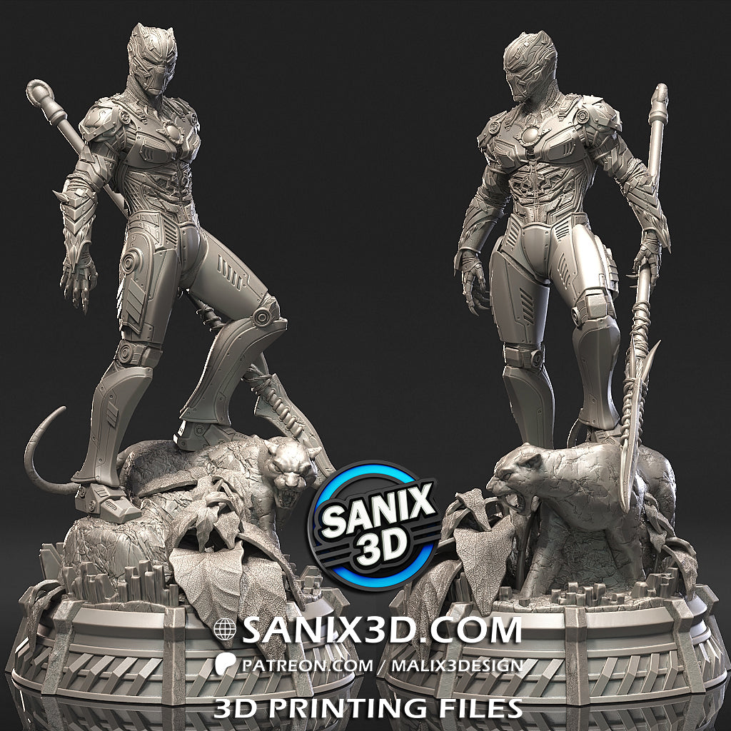 Iron Panther Statue