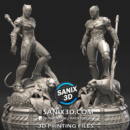Iron Panther Statue