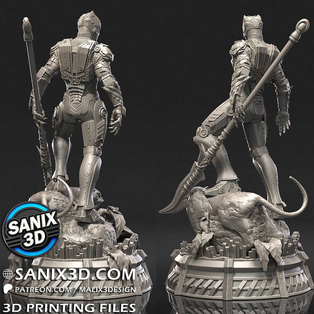 Iron Panther Statue
