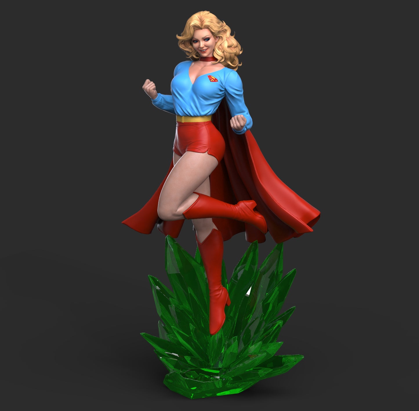 Supergirl Retro Statue