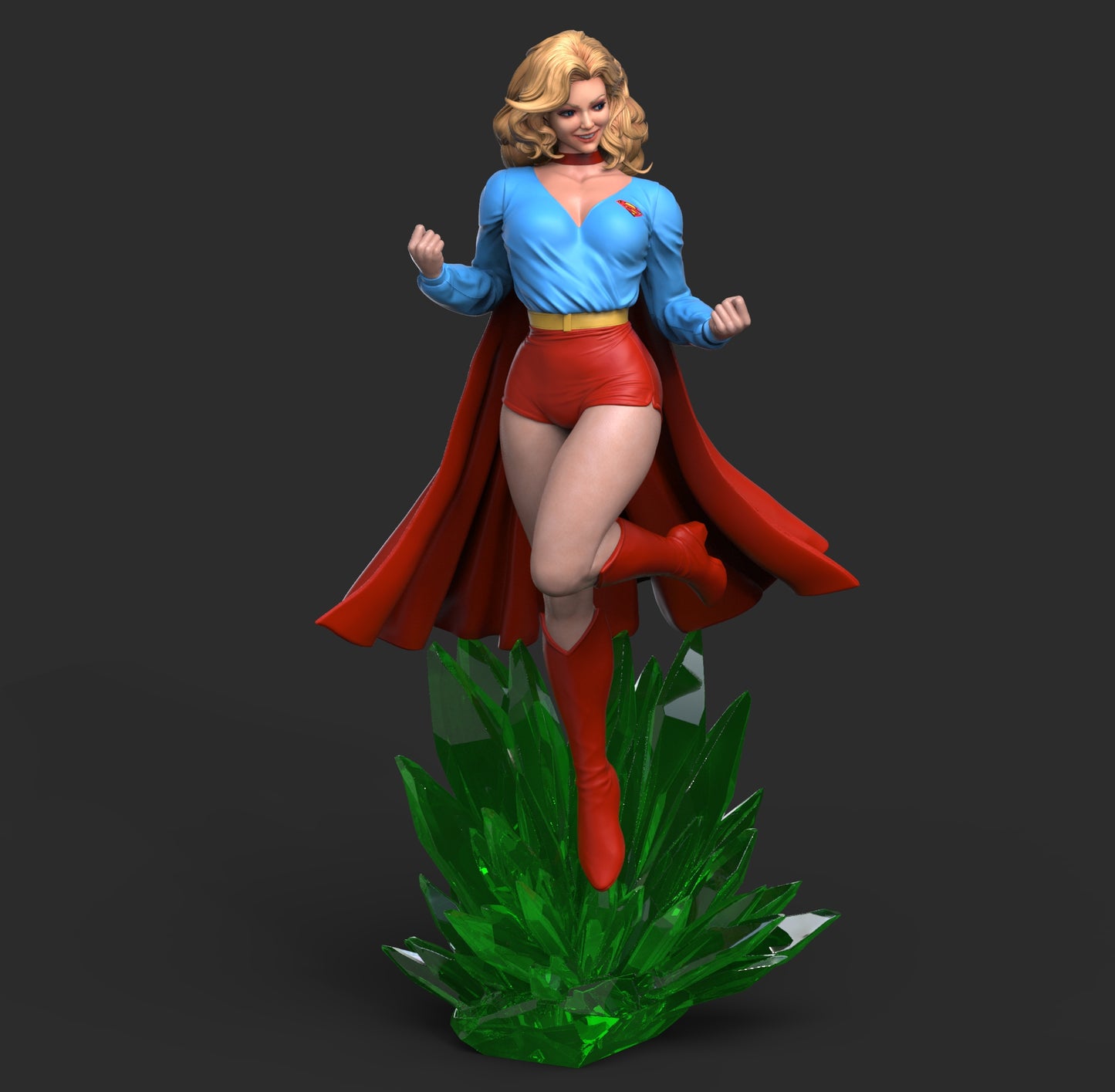 Supergirl Retro Statue