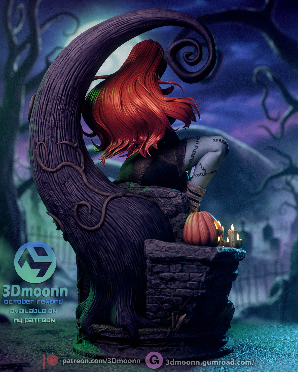 Sally Statue 3D-Printed Kit