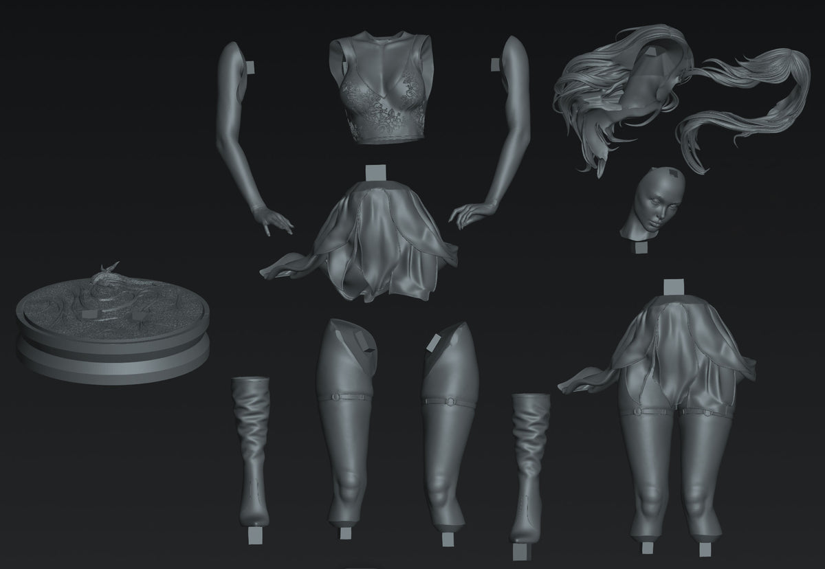 Elf Statue 3D-Printed Kit