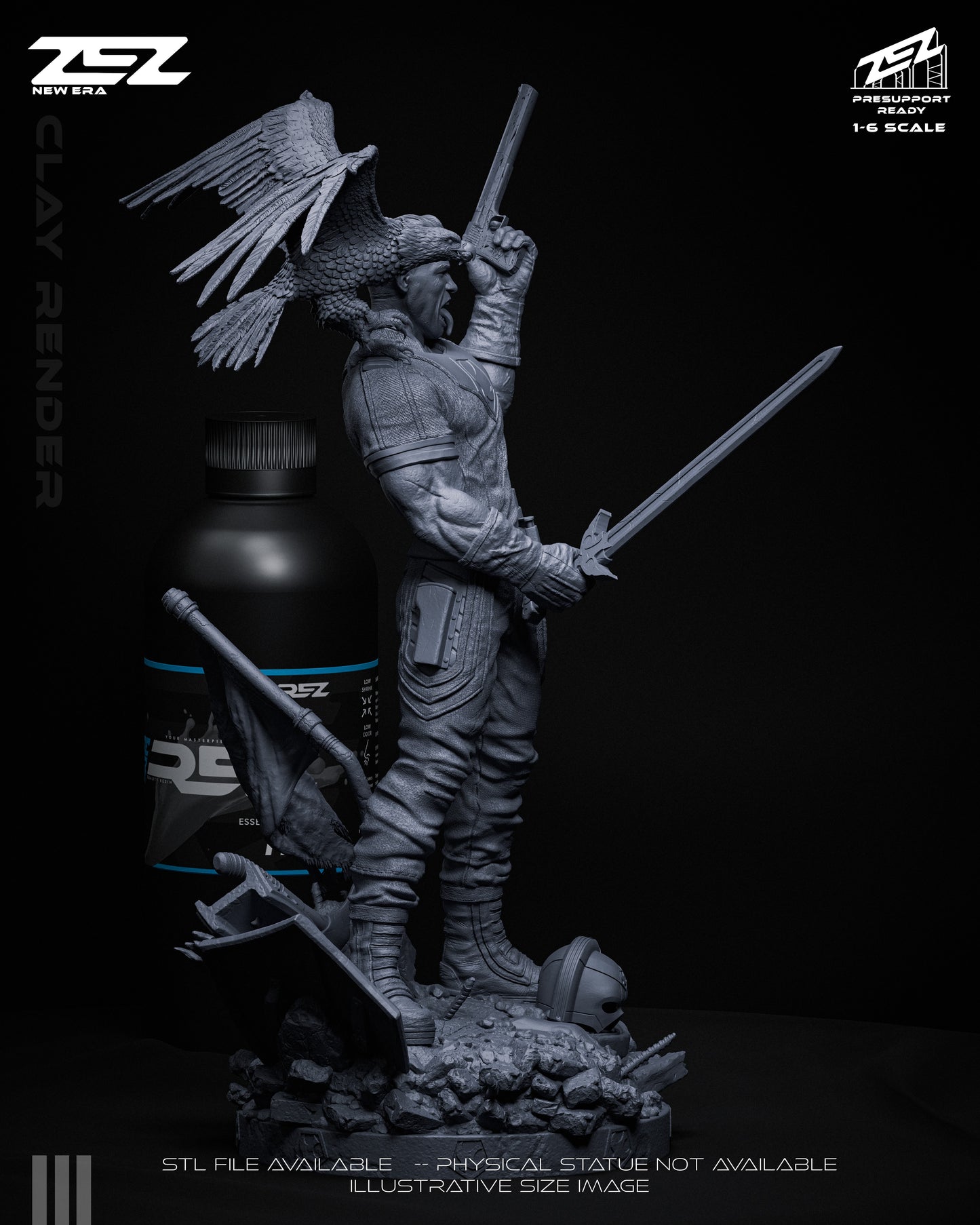 Peacemaker Statue 3D-Printed Kit