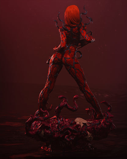 Carnage Mary Jane Statue 3D-Printed Kit