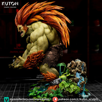 Blanka Statue 3D-Printed Kit