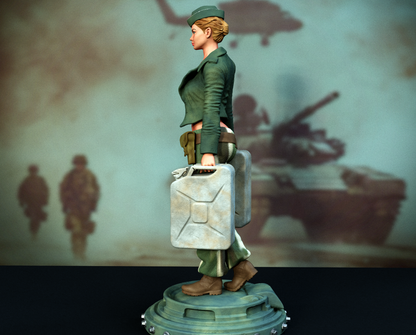 Army Fuel Pinup Statue 3D-Printed Kit