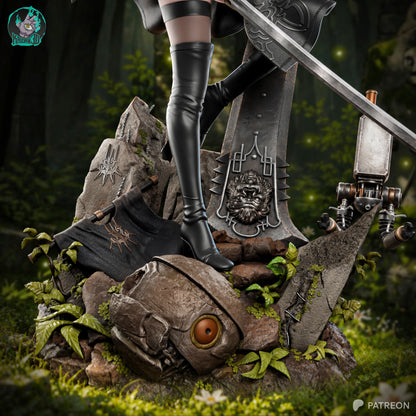 2B Statue 3D-Printed Kit