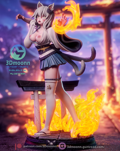 Koneko Toujou Statue 3D-Printed Kit