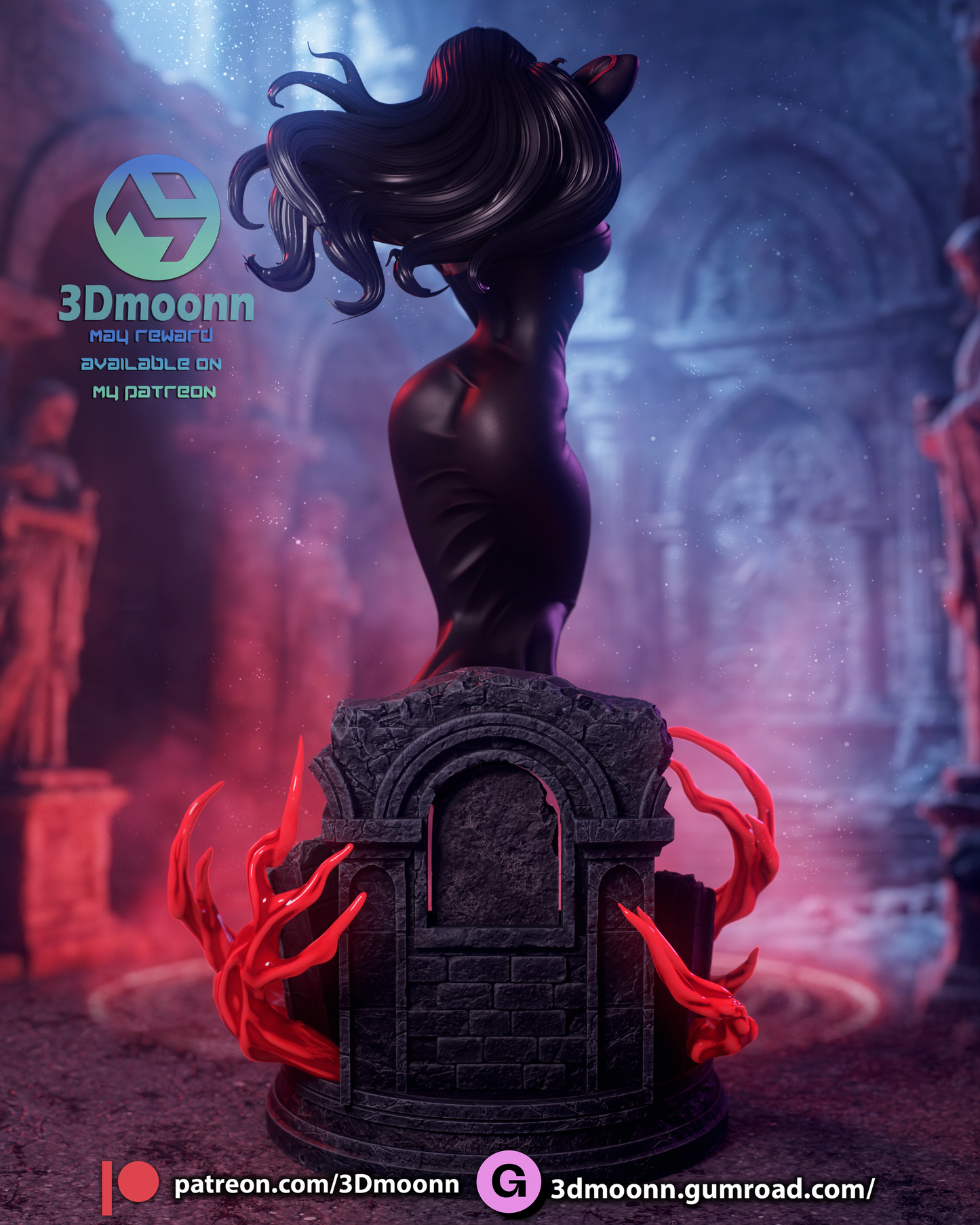 Lust (FMA) Statue 3D-Printed Kit