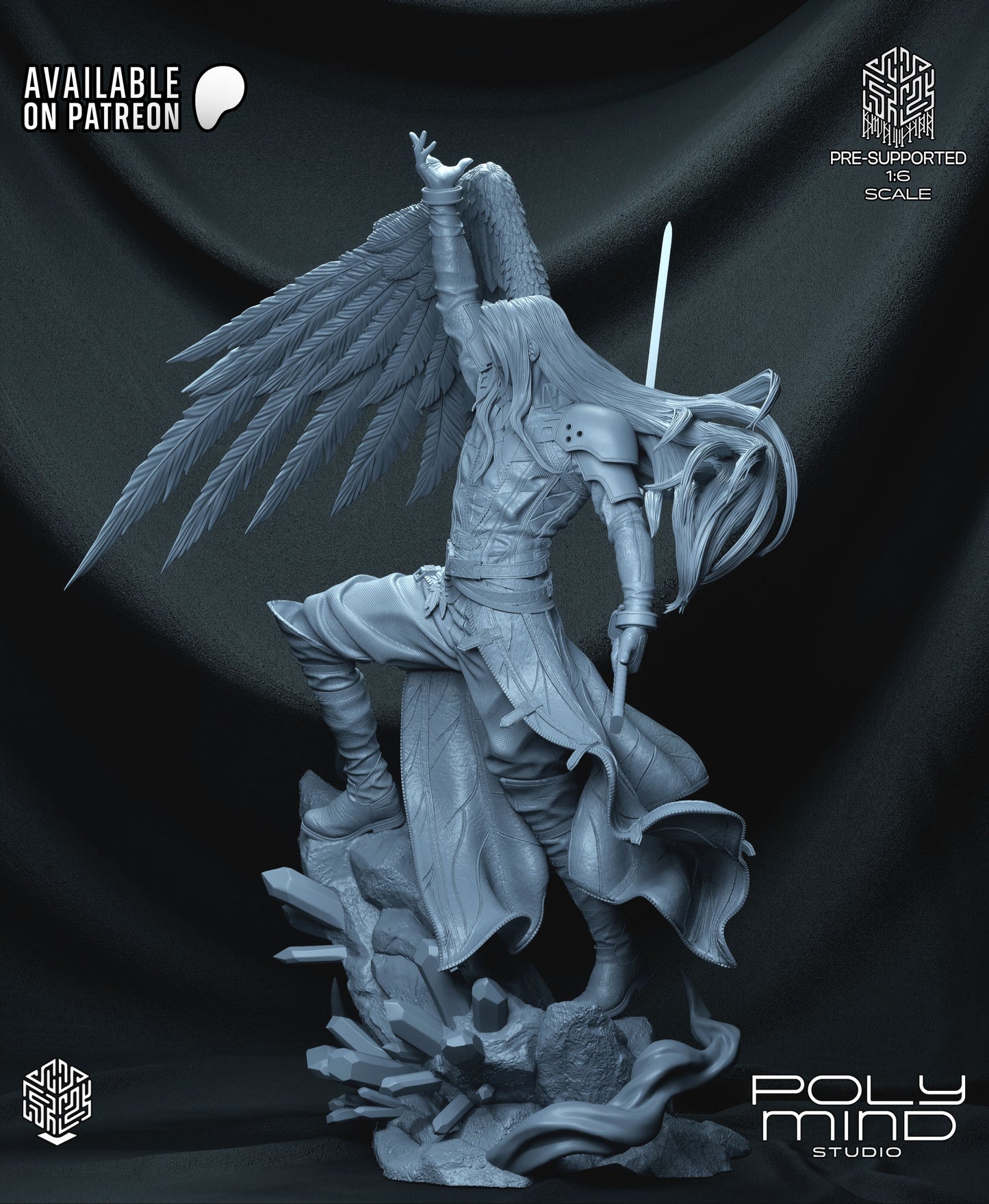 Sephiroth Statue 3D-Printed Kit