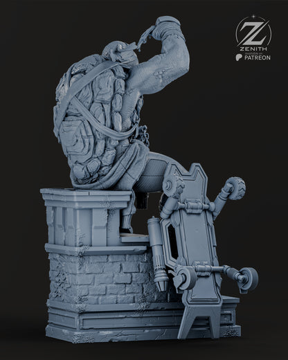 Michelangelo TMNT Statue 3D-Printed Kit