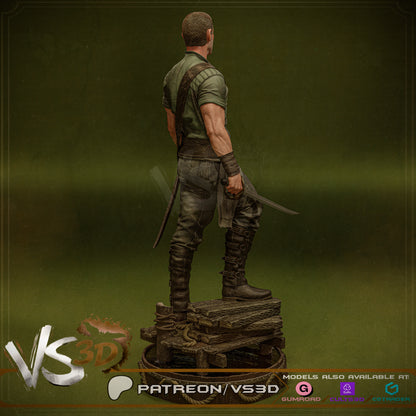 Billy Bones Statue 3D-Printed Kit