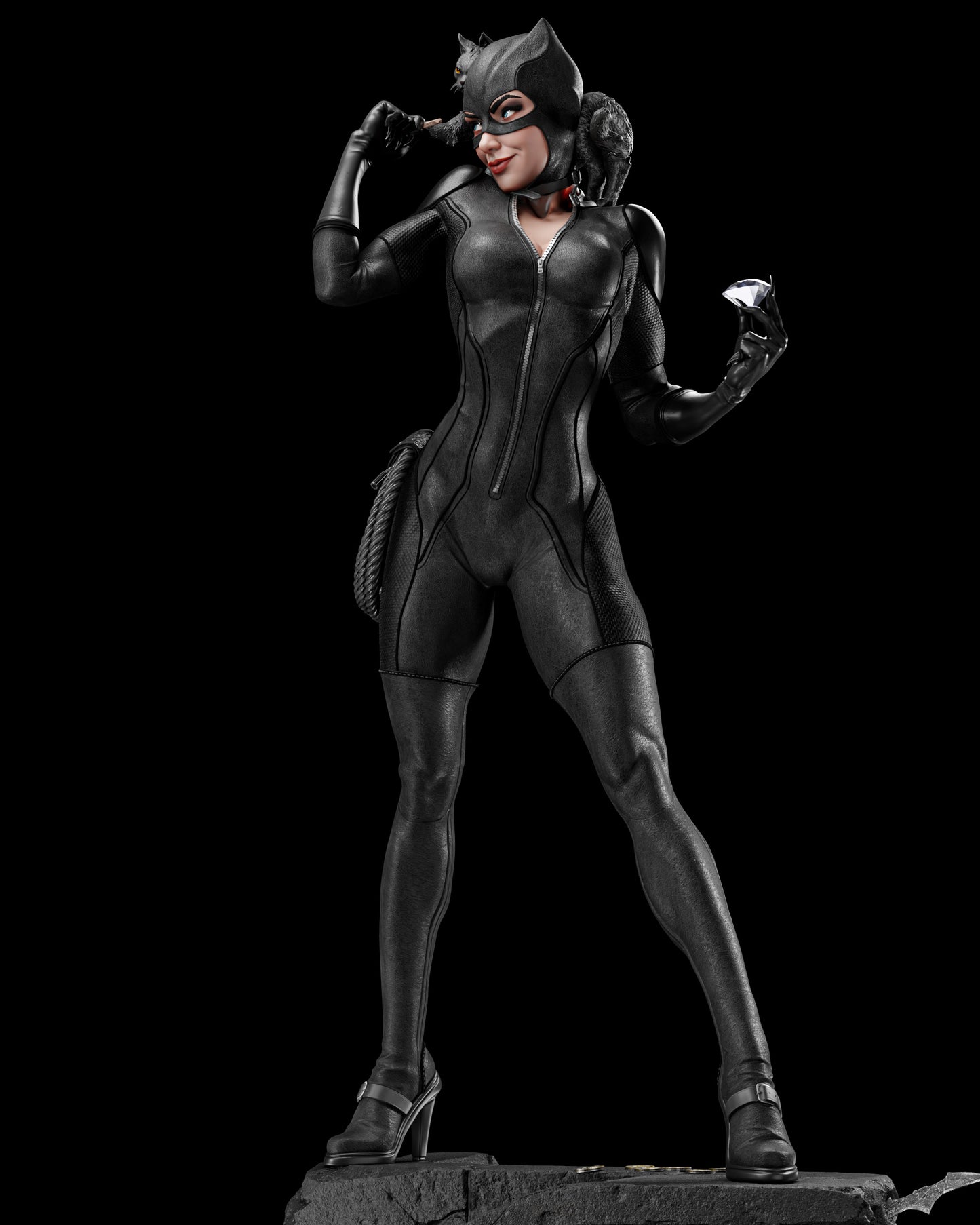 Catwoman Statue 3D-Printed Kit