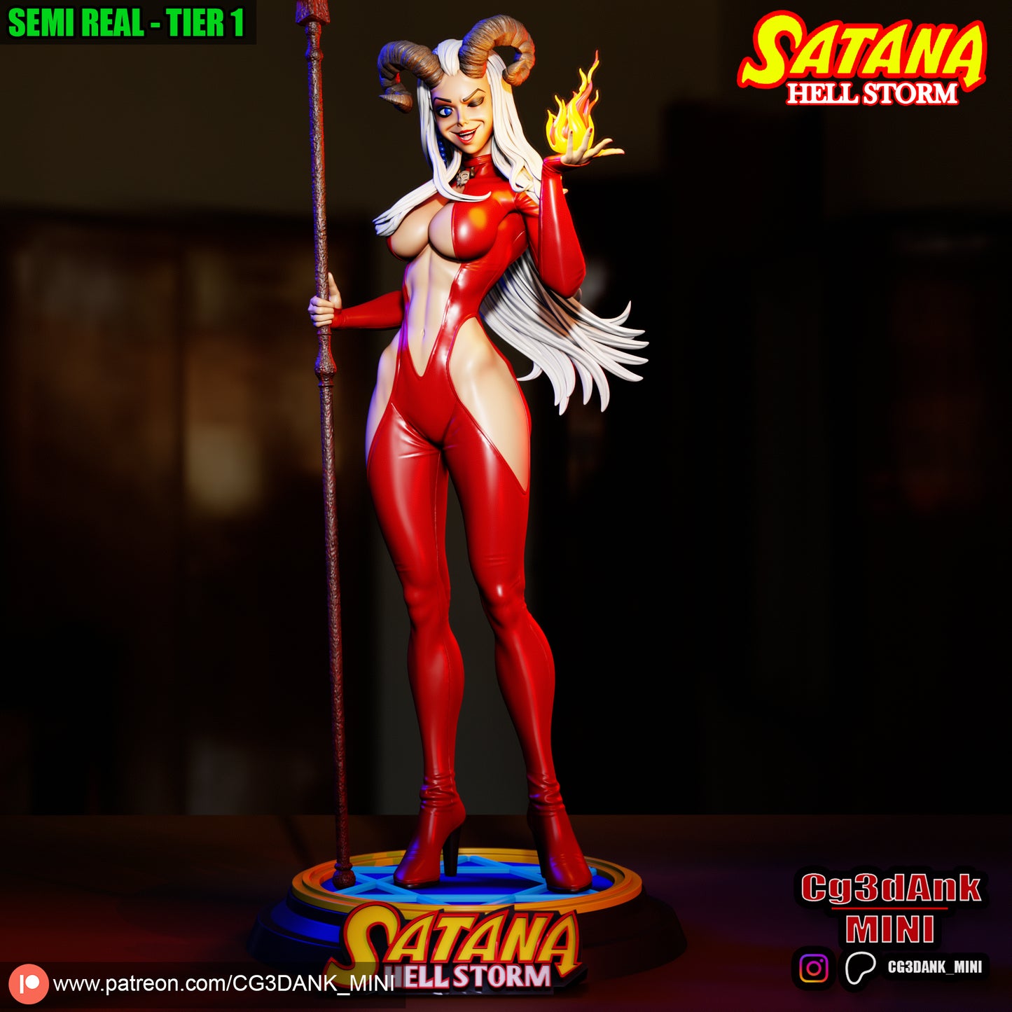 Satana Statue 3D-Printed Kit
