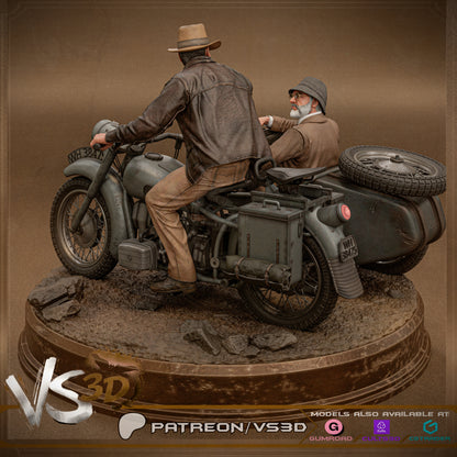 Indiana Jones Diorama Statue 3D-Printed Kit