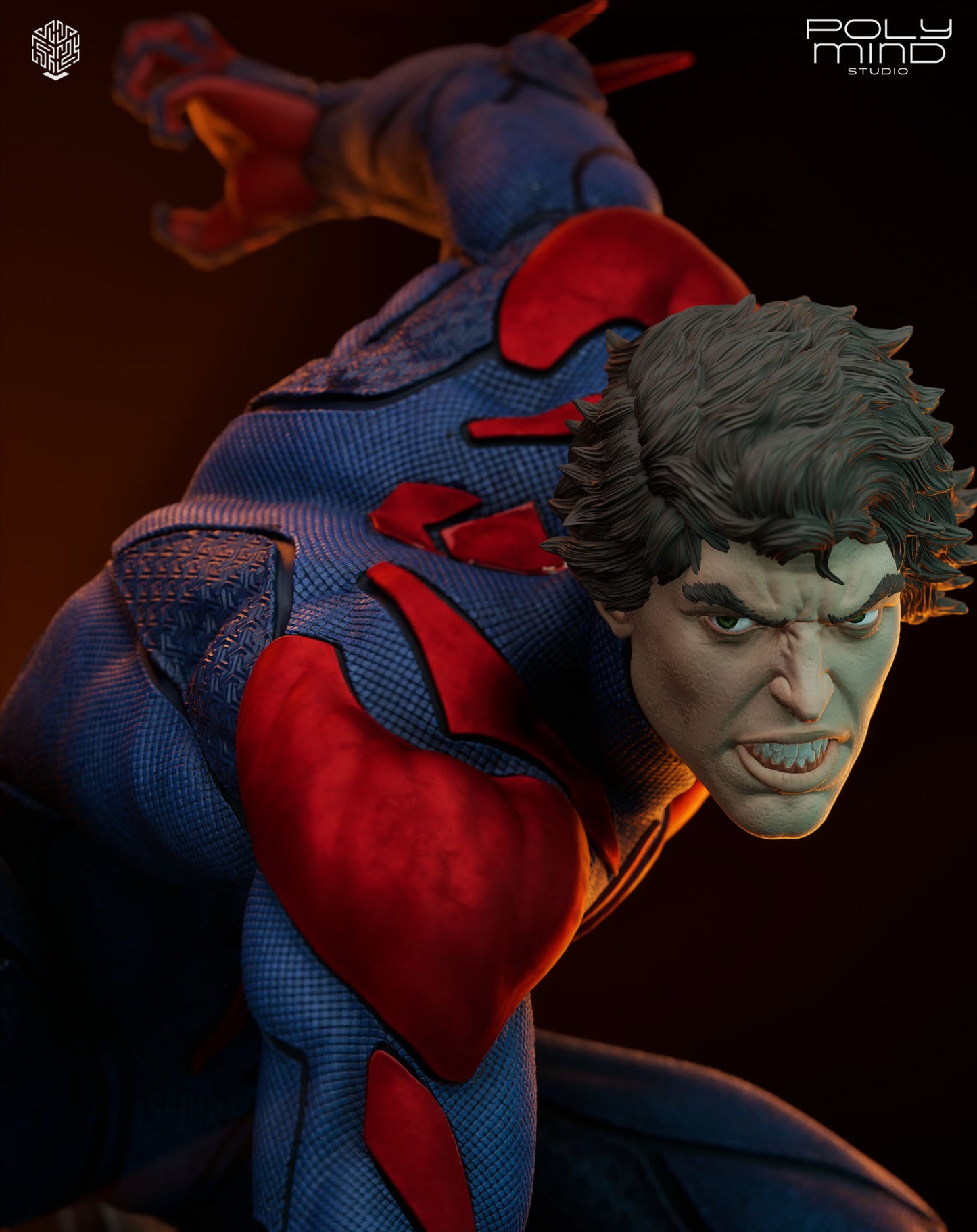 Spiderman 2099 Statue 3D-Printed Kit