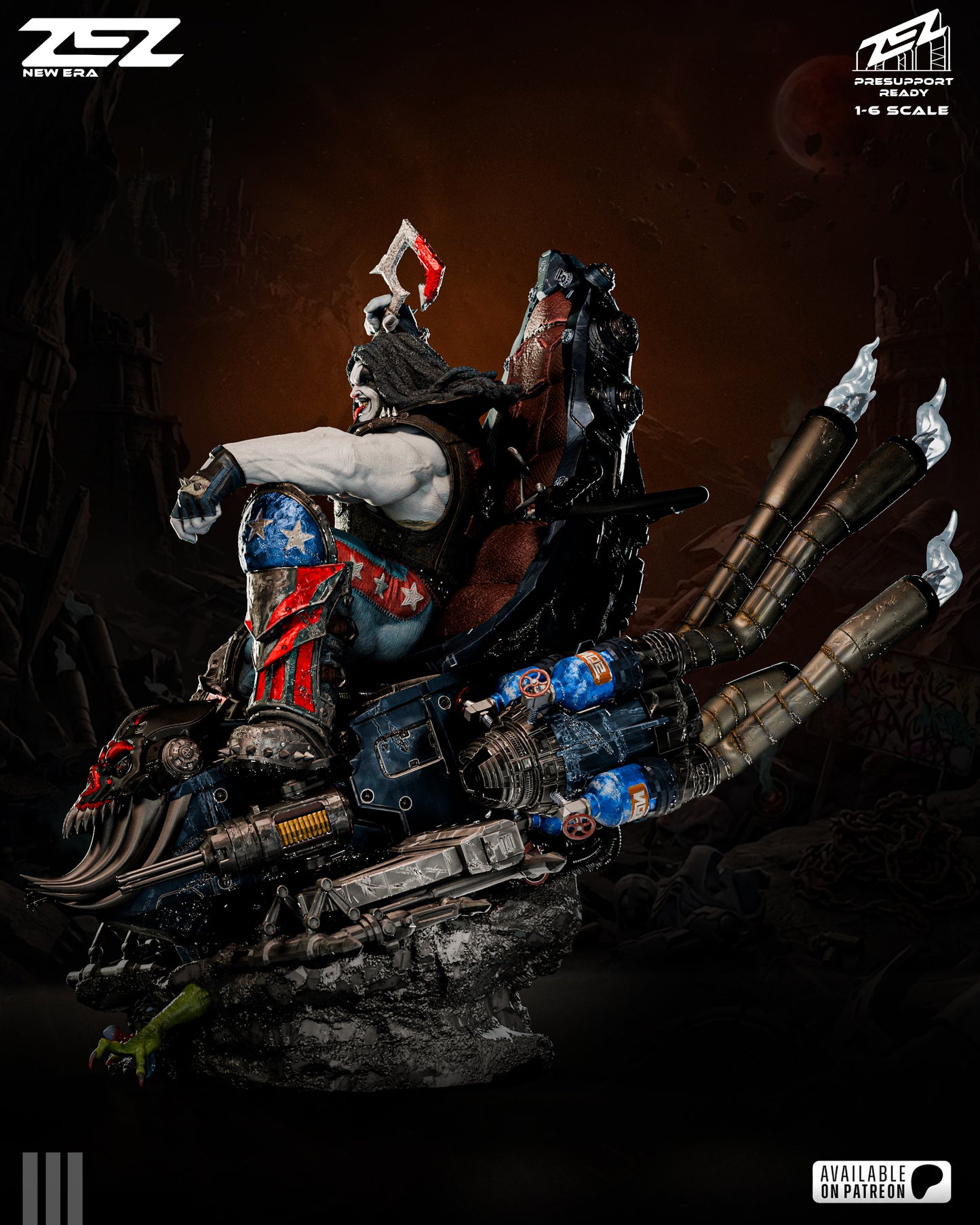 Lobo (Throne) Statue 3D-Printed Kit