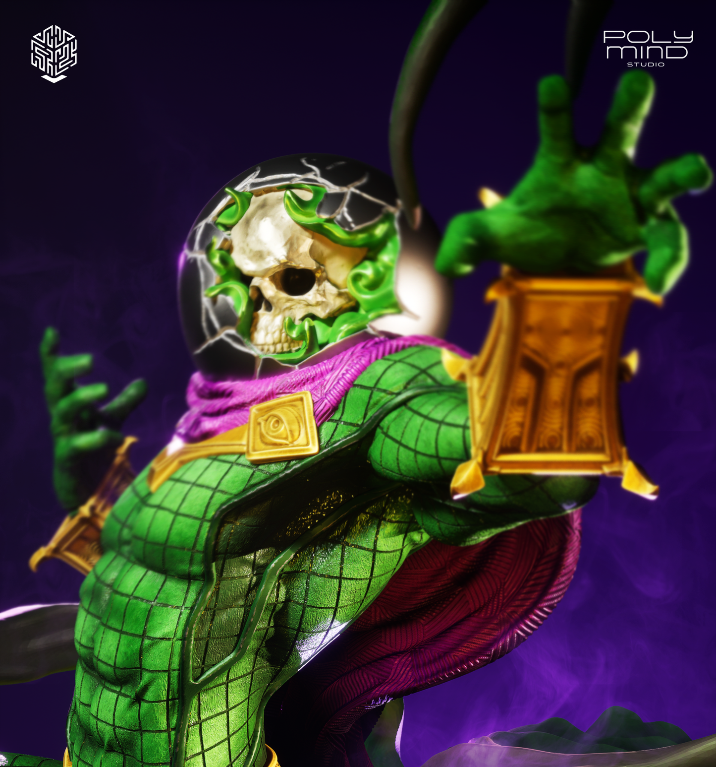 Mysterio Statue 3D-Printed Kit