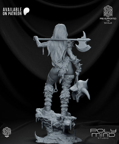 Thryra the Relentless Statue 3D-Printed Kit