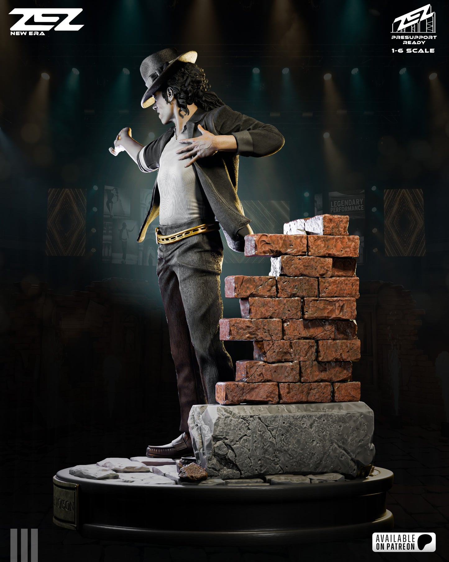 Michael Jackson Statue 3D-Printed Kit