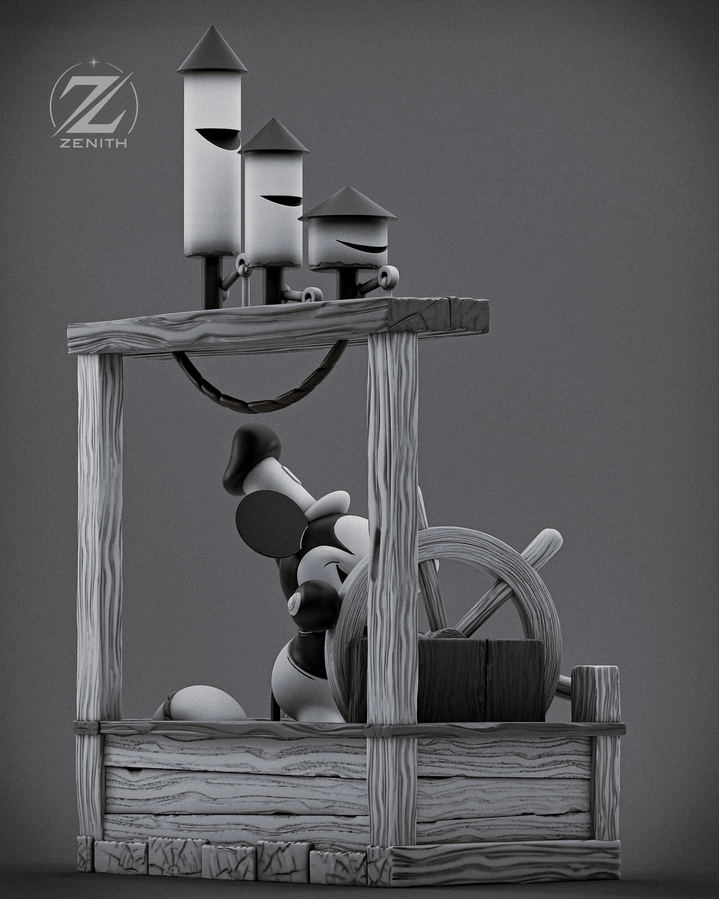 Mickey Statue 3D-Printed Kit