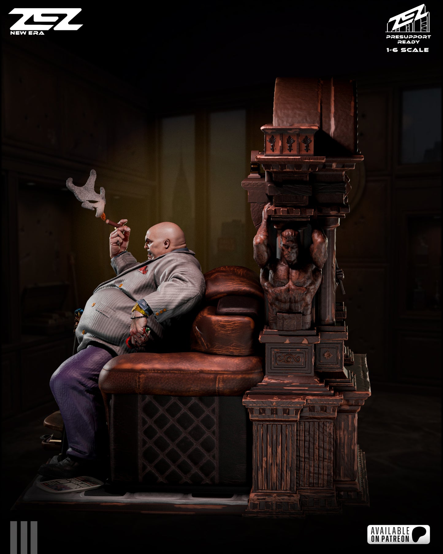 Kingpin Statue 3D-Printed Kit