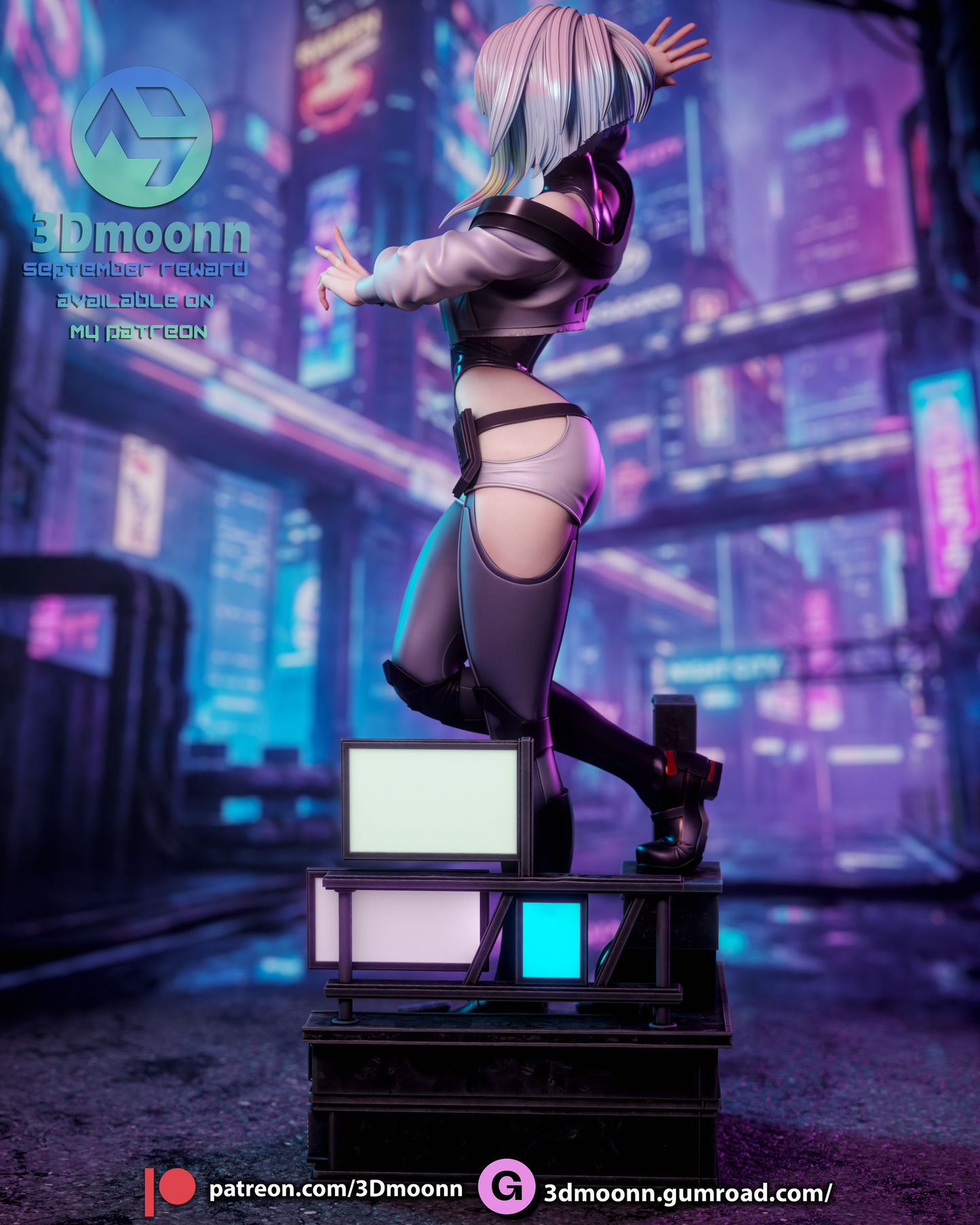 Lucy - Cyberpunk Edgerunners 3D-Printed Kit