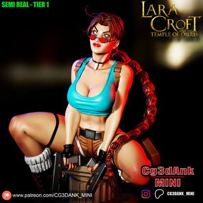 Lara Croft Statue 3D-Printed Kit
