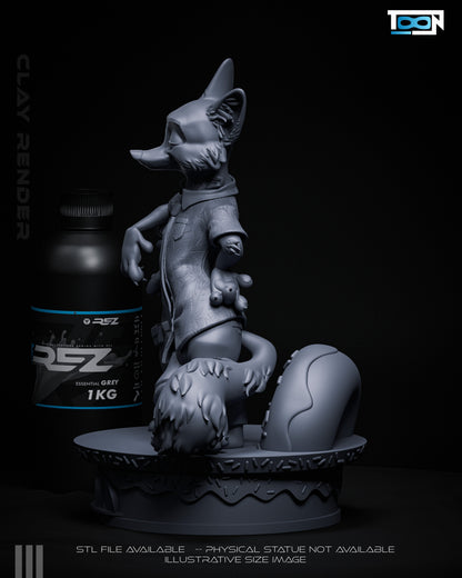 Nick Wylde And Juddy Hopps Statue 3D-Printed Kit