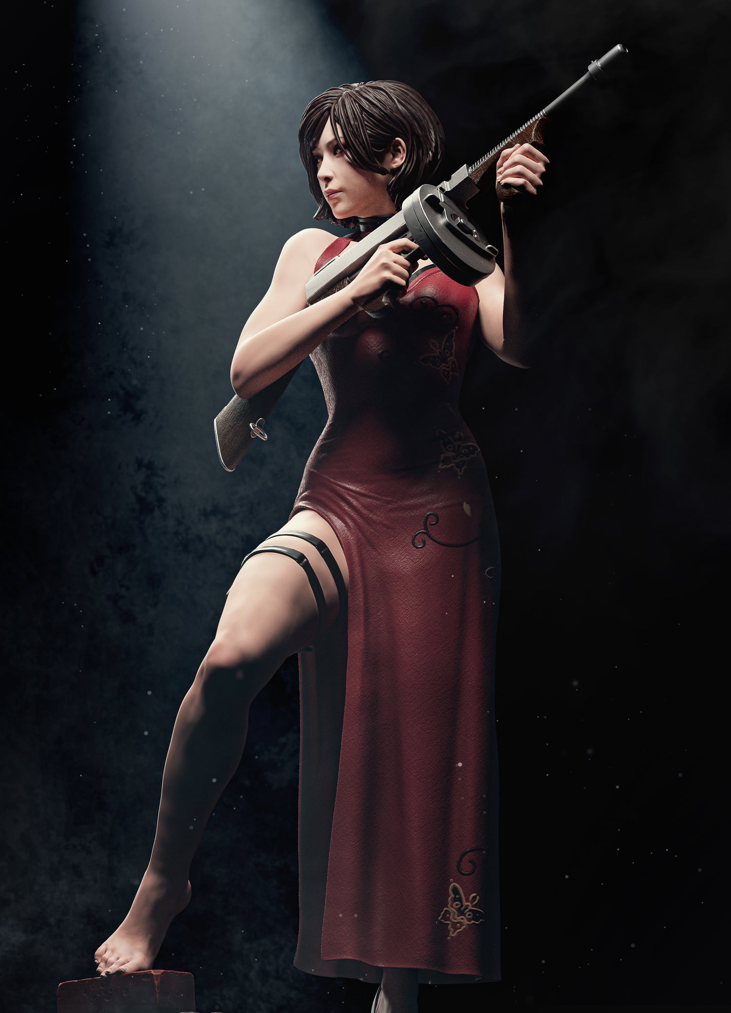 Ada Wong Statue 3D-Printed Kit