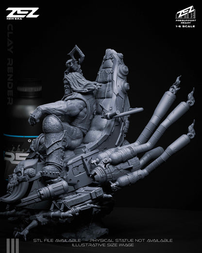 Lobo (Throne) Statue 3D-Printed Kit