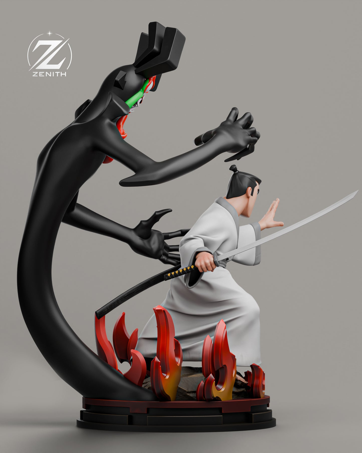 Samurai Jack Statue 3D-Printed Kit