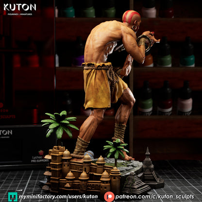 Dhalsim Statue 3D-Printed Kit