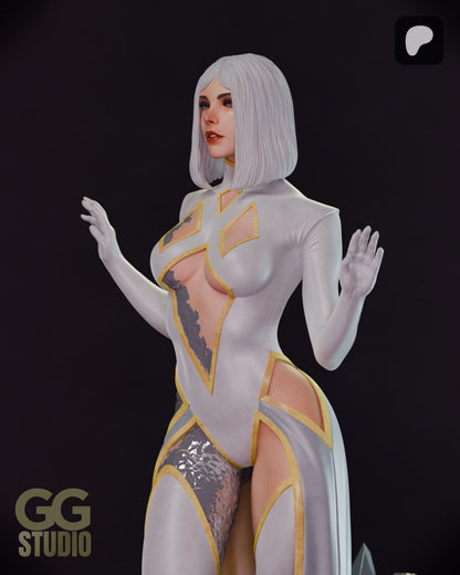Emma Frost Hellfire Gala Statue 3D-Printed Kit
