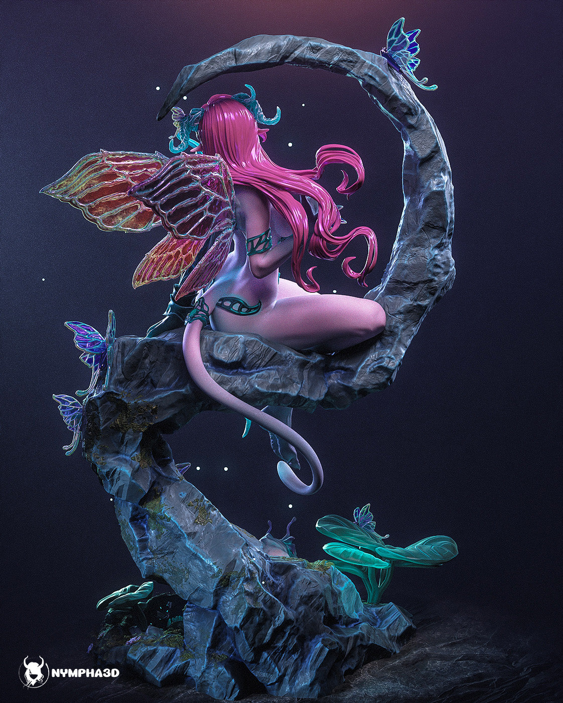 Moth Guardian Statue 3D-Printed Kit